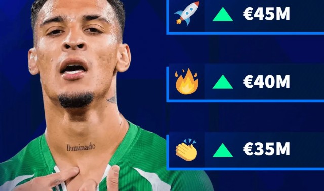 德州扑克-德转预热安东尼身价：确定上涨，最高可达4500万欧元